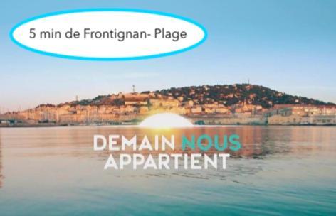 La Perle Bleue, 100 M De La Plage, Parking, Wifi フロンティニャン エクステリア 写真