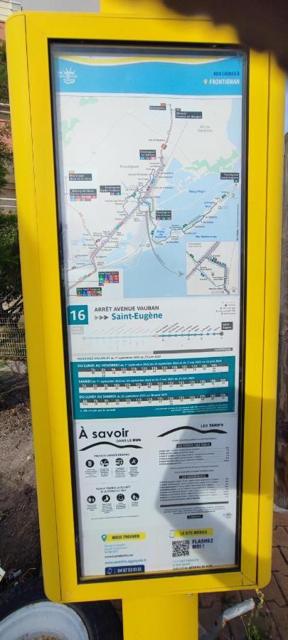 La Perle Bleue, 100 M De La Plage, Parking, Wifi フロンティニャン エクステリア 写真